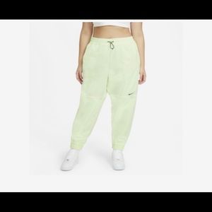 NIKE SWOOSH WOVEN BARELY VOLT JOGGERS SZ XXXL